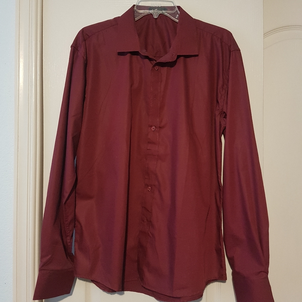 Maroon Dress Shirt